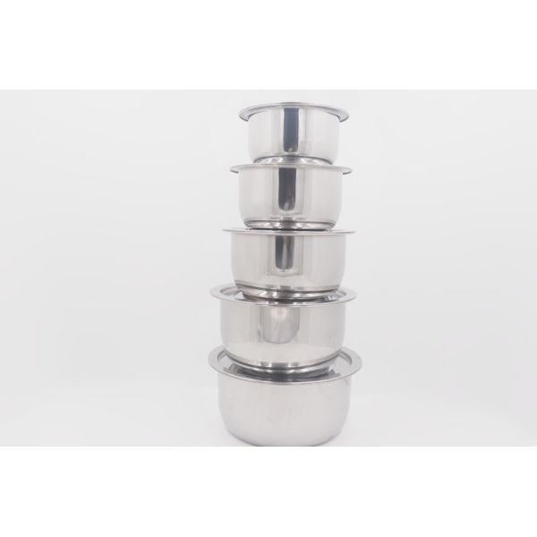 6pcs Kitchenware Stainless Steel Cooking Pot Non Stick Cooking Pan With Lid