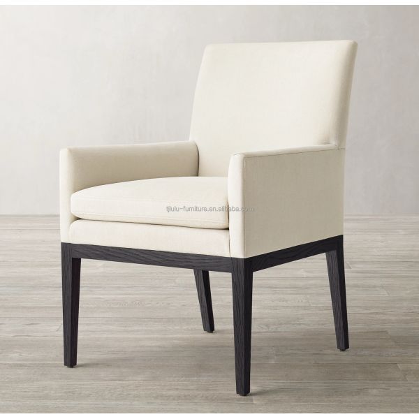 Silla de comedor de madera tapizada para restaurante y hotel moderno