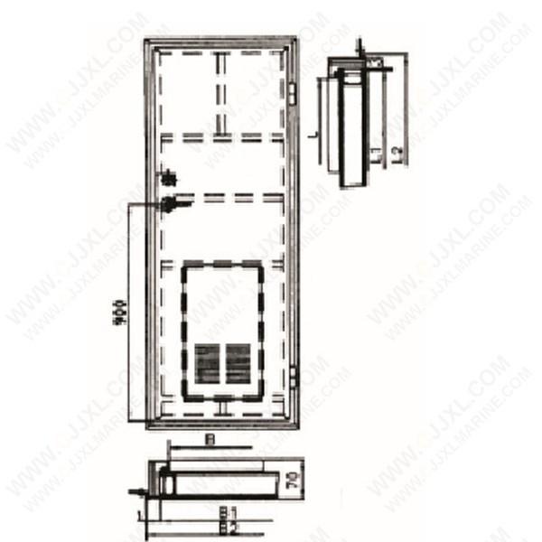 Aluminium Cabin Hollow Door