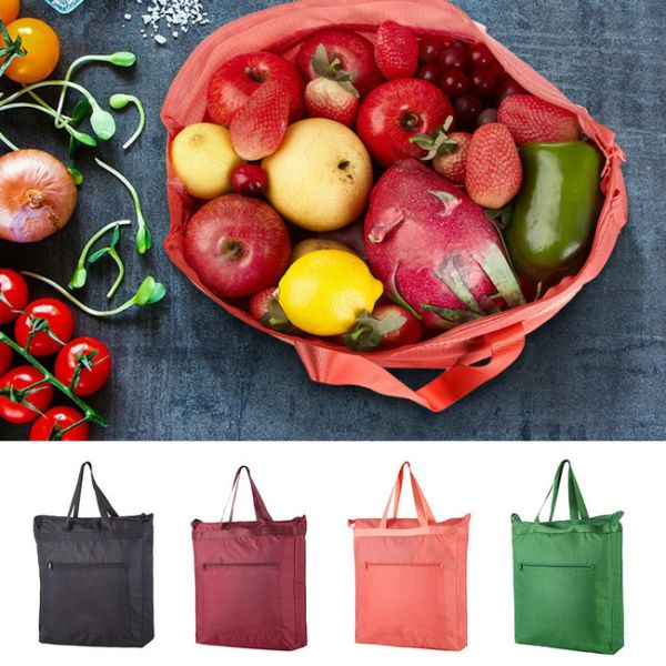 Custom Eco Friendly Tote Bags , Women'S Water Repellent Reusable Grocery Bags