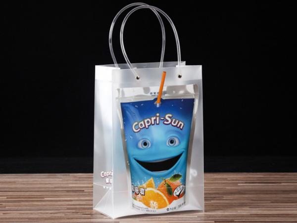 Pp handbags custom transparent clothing plastic bags pvc advertising cosmetics jewelry bag custom