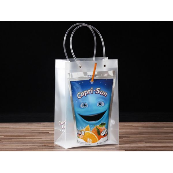 Pp handbags custom transparent clothing plastic bags pvc advertising cosmetics jewelry bag custom