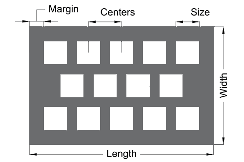 Fencing / Gate Aluminium Perforated Metal Sheet / Coil With 45 60 90 Degree Punching Hole