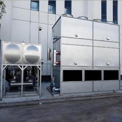 300T Stainless Steel Evaporative Condenser Water-saving Counter-flow Type Closed Cooling Tower for Superior Water Saving