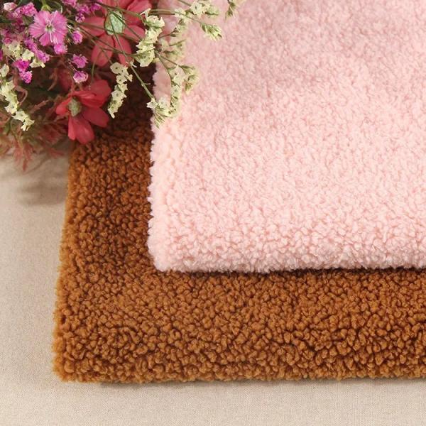 Teddy Bear Fur Fabric For Winter Coat Width 58/60 Any color in PANTONE can be supplied