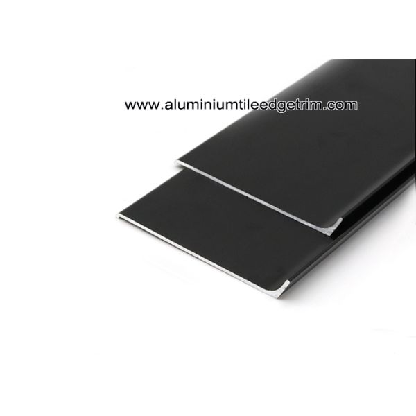 Modular Matt Black Aluminium Coved / Wall Skirting With 10cm Height