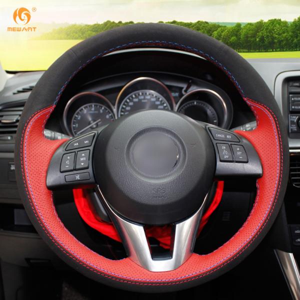 Design Your DIY Leather Steering Wheel Cover for Mazda CX-5 CX5 Atenza 2014 New Mazda 3 CX-3 2016 Scion iA 2016