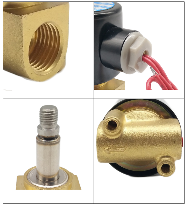 1/4 Inch 2W025-08 Brass Electric Solenoid Valve 24V 100V 220V
