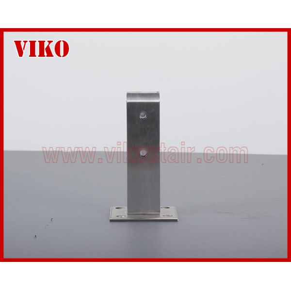 Glass Spigot VK60 Design Swimming Pool Fence Tempered Glass 304 Stainless steel Satin Black Glass Spigot Square Mirror