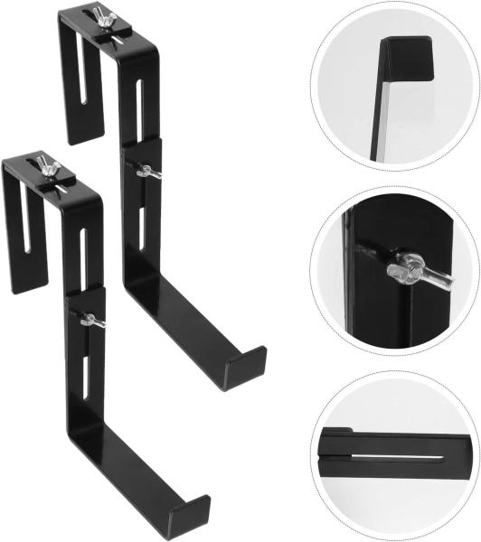 Adjustable Thickness Mounting Rail Hanger for Plant Holders Window Flower Box Bracket