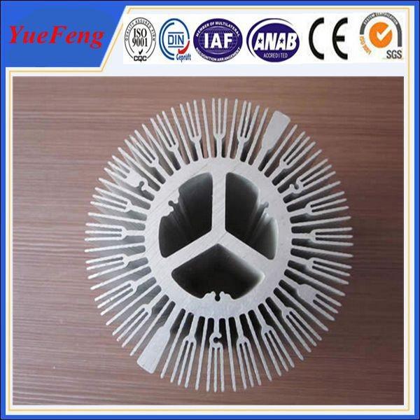 extruded aluminium alloy profile aluminum radiator, trapezoid radiator aluminium profiles