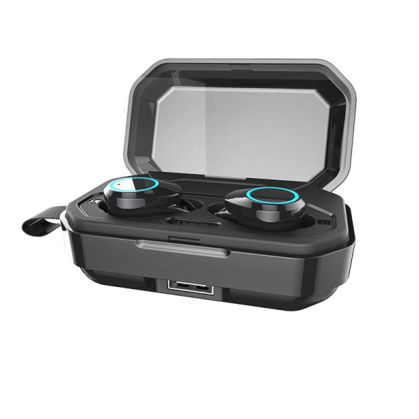 Наушник касания отпечатка пальцев шлемофона наушников Ipx7 Bluetooth 5,0 наушников Tws беспроводной водоустойчивый (с загрузочной коробкой 3000 mAh)