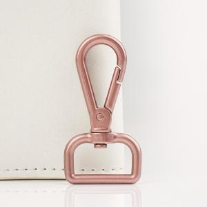 User-Friendly Style Metal Snap Hooks 3/4" Coffee Pink Spring Swivel Hooks for