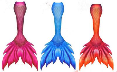 Spandex And Polyester Adults Mermaid Tail For Swimming With Monofin