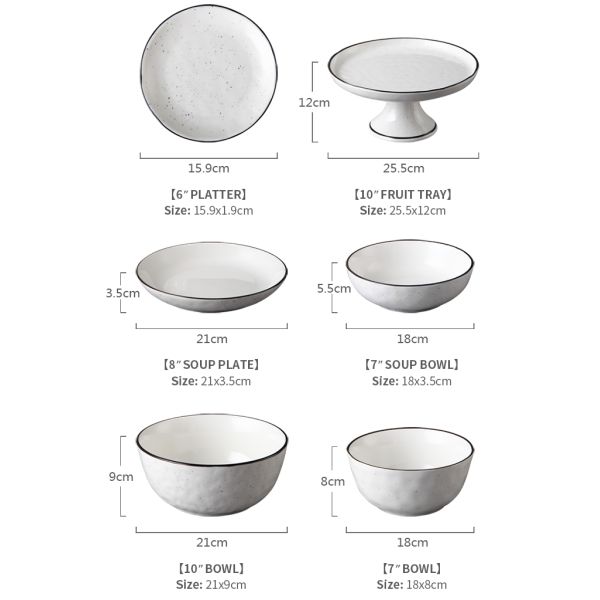 Wearable 20.8cm 8 Inch Polish Pottery Ceramic Stoneware Plates