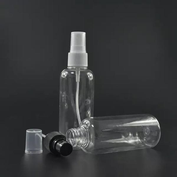 Travel Size portable Empty Plastic Alcohol PET Spray Bottle Hand Sanitizer White Spray Pump Body plastic spray bottle