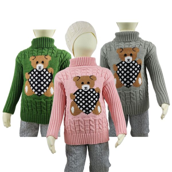 2022 China Vendor Custom Little Children's Knit Winter Clothing Clothes Boys Sweater for Kids