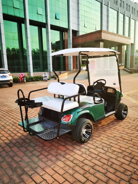 New Energy Lithium Battery Lead-acid Battery 4-seater Golf Cart Classic Dark Green Customizable LOGO For Golf Courses