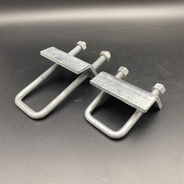 Carbon Steel Square Plate Channel U Bolt Beam Clamps