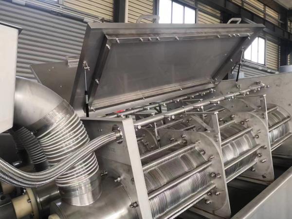 Máquina da imprensa de parafuso do disco das águas residuais multi