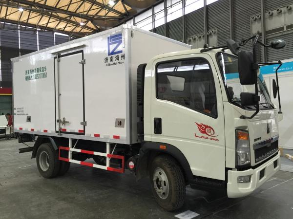 -15 °C Ice Box Truck 290 hp , Commercial Truck Refrigerator For Ice Transportation