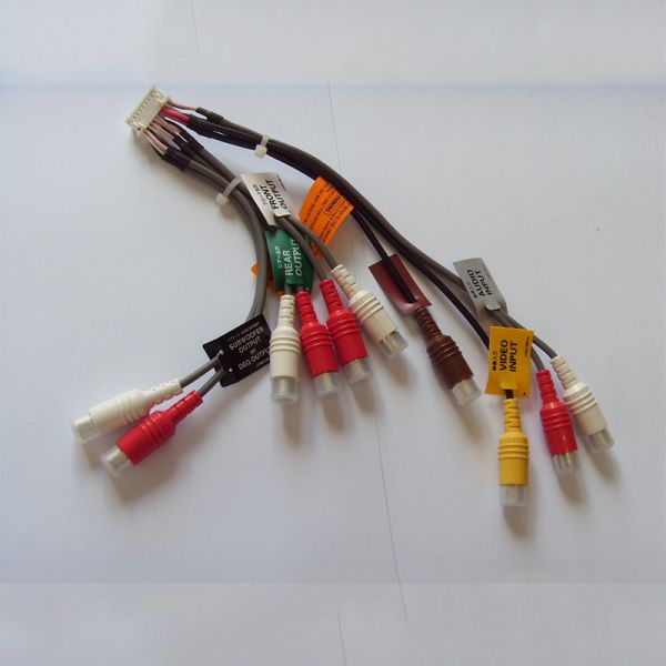 24 Pin to RCA Stereo Radio AV Aux DVD Pioneer Avh-p4900 4950 5700