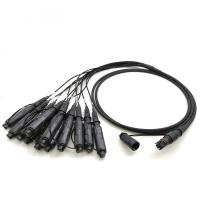 Outdoor CPRI MPO MTP 12 núcleos Fibra Óptica Patch Cord Para Torre de Telecomunicações Exército Táctico