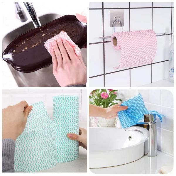 22x40cm Disposable Cleaning Cloths , Multipurpose Dish Wipes Disposable