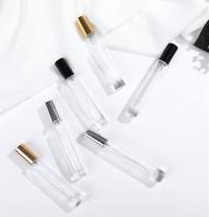 garrafa de perfume 12ml de vidro recarregável em volta das garrafas vazias do rolo para óleos essenciais