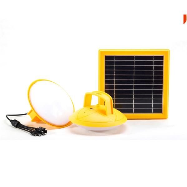 3W 19Hrs Portable Solar Power Lighting System With 2 Rechargeable Lamps