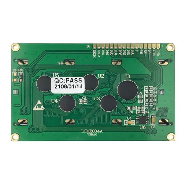 SFBM2004HX-A-Y 20x4 文字 LCD ディスプレイモジュール 3V STN 黄/緑 SPLC780D 互換 コントラスト調整 VOピン 簡単チューニング