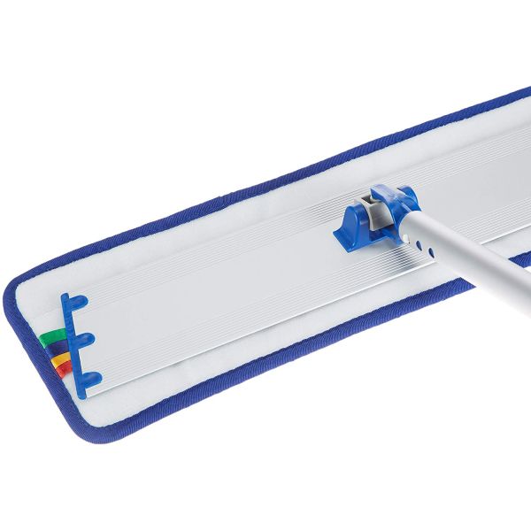 Damp Cleaning Microfiber Wet Mop Pads Refill Mop Head Plain 18 Inch Blue Wet Pad