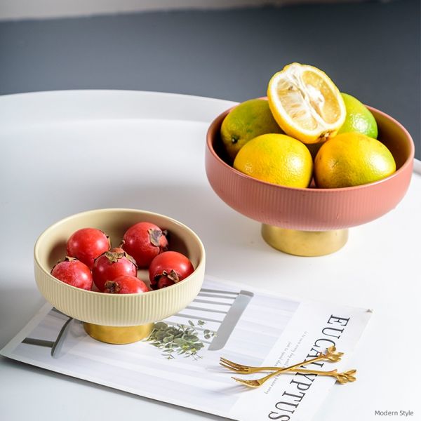 Modern Design Porcelain Dessert Plate For Drinks Stoneware Fruit Plate