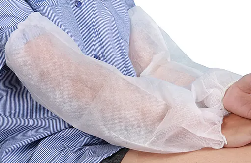 Customized PP Spunbond Disposable Sleeve Cover Transparent Color