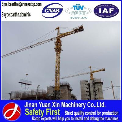 40m building tower crane 6010 with 1~8t lift capacity CE approved