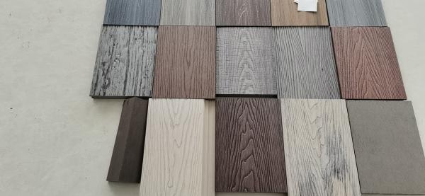 Estrutura Oculta Dupla Cores Wpc Decking Exterior 3D Rebocagem Floral de Grãos de Madeira
