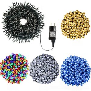 LED Solar String Light With Warm White 100LED for Christmas Tree Decor