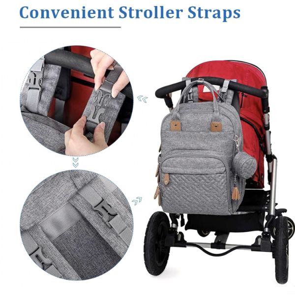 Oxford Newest Fashionable Baby Diaper Backpack Eco Friendly Multifunctional Custom Diaper Bag