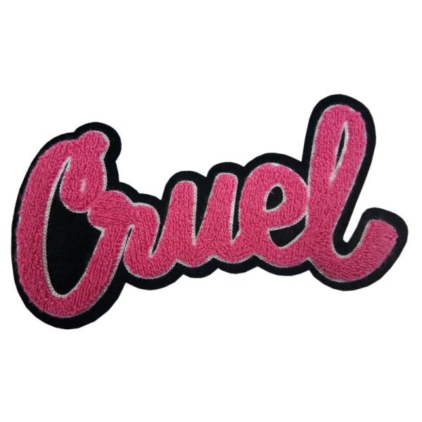 PMS Twill Double Layer Chenille Patch With Heat Cut Border