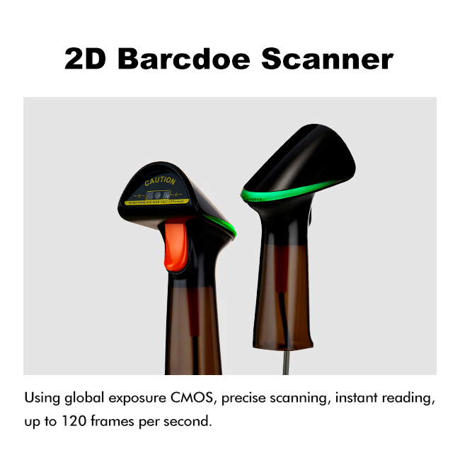 Retail Micro PDF417 POS Barcode Scanner 100000LUX Code 128 Barcode Reader
