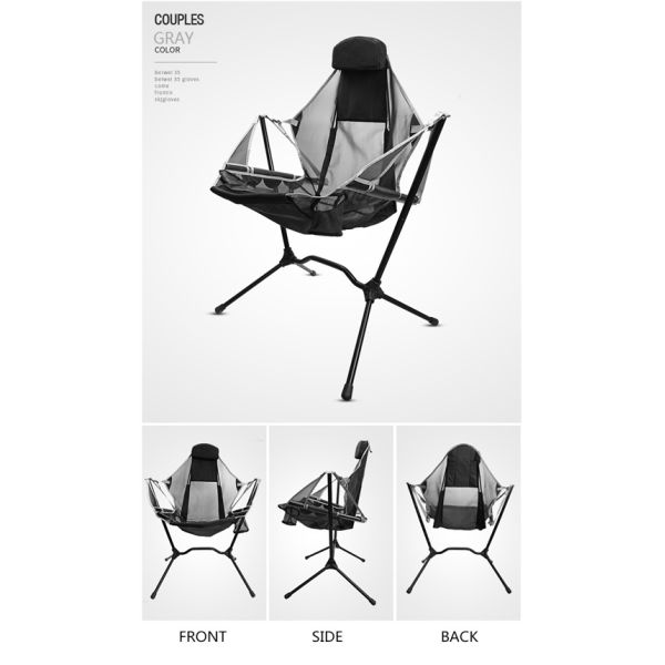 Metal Beach Moon Camping Outdoor Chairs