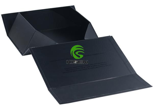 Flat Foldable Cardboard Boxes , UV Logo Rigid Cardboard Gift Boxes Easy To Use