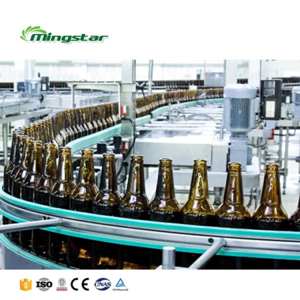 BCGF 8-6-1 500BPH 3 in 1 Automatic 330ml Small Scale Glass Bottle Water Filling Machine Liquid Beer Filling Machine