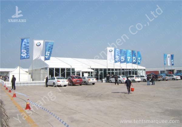 Transparent Glass Wall Outdoor Aluminum Profile Car Exhibition Tent against Ultraviolet