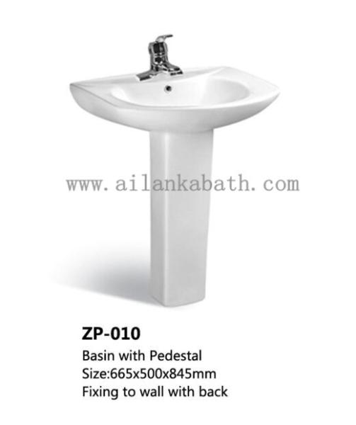 Cheaper Bathroom Wash Basin Sanitary Ware White Color Ivory Color Ceramic Pedestal Sinks