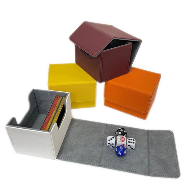 PU de chargement latéral de boîte de plate-forme en cuir magique de 100+ Pokemon avec la couleur orange