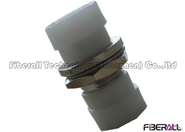 FC D Type Fiber Optic Adapter With Metal Body And Plastic Hexagonal Dust Cap