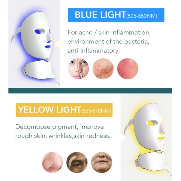 ABS OEM ODM Facial LED Mask Skin Wrinkle Removal