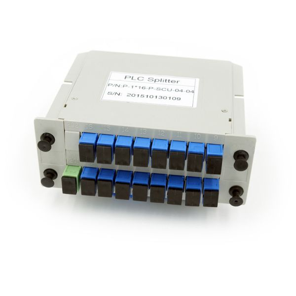 Low PDL Plc Splitter Module ABS Box 1x16 2x16 LGX Cassette Card Inserting