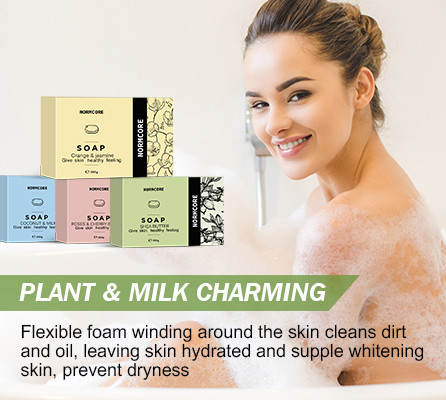 Custom Luxury Solid Skin Whitening Natural Vegan Clear Handmade Organic Bath Body Soap Bar